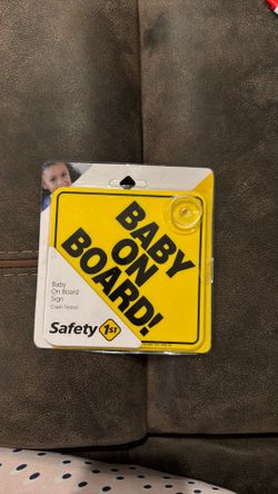 Baby on board sign
