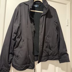 Polo Fleece Lined Jacket With Hideaway Hood