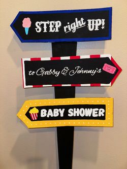 Custom Carnival Directional Sign  
