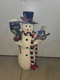 LARGE VINTAGE SNOWMAN