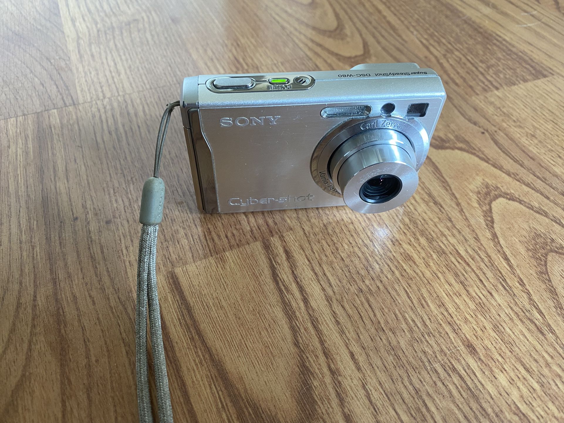 Sony Cybershot DSCW80 7.2MP Digital Camera with 3x Optical Zoom and Super Steady Shot-Silver