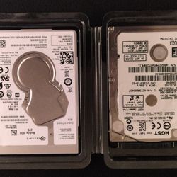 1X 2TB and 1X 500 Gb Laptop Hard Drive 