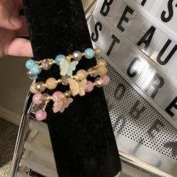 Butterfly Beaded Bracelets $5 each 