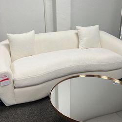 In Stock
Isabella Upholstered Tight Back Sofa White