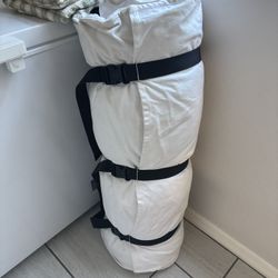 Canvas Cowboy Bedroll for Hunting Camping with Warm Flannel Lined Sleeping Bag Great Condition
