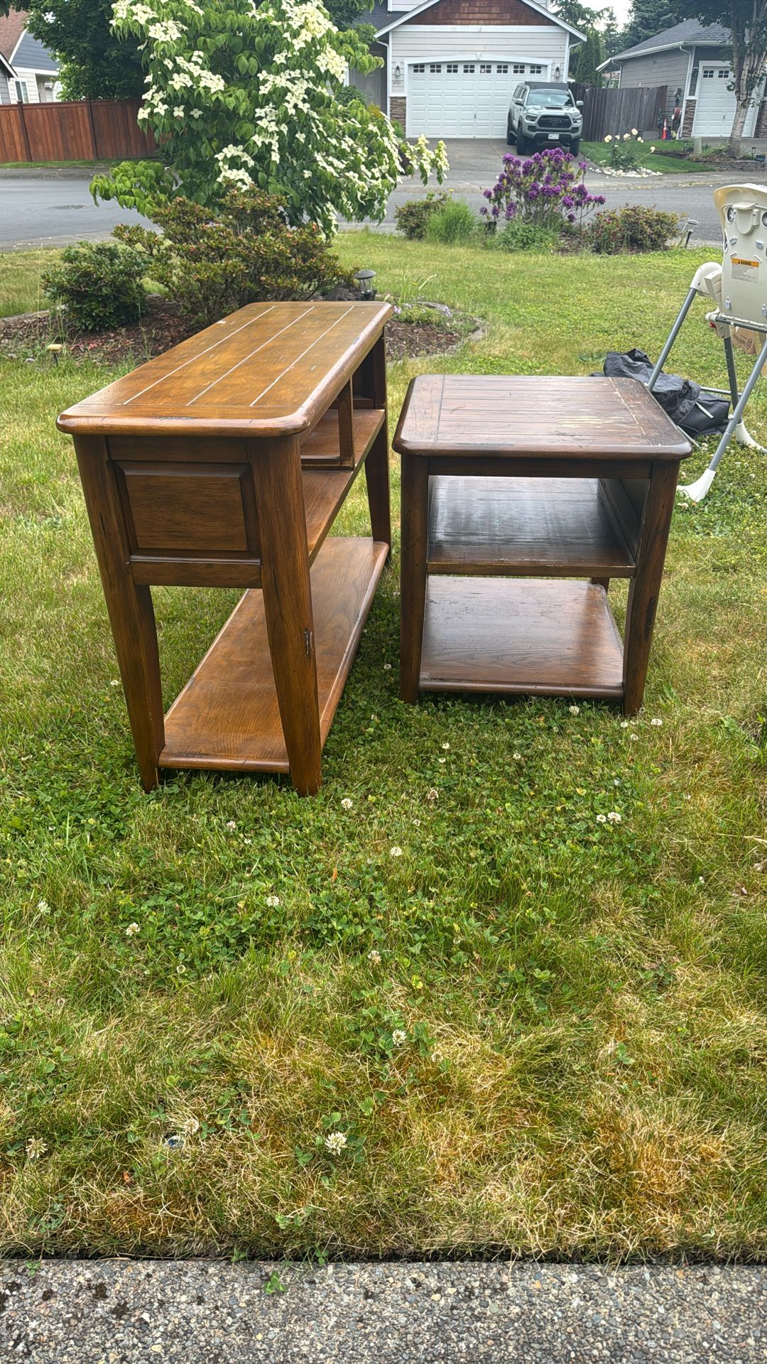 End Table And Sofa Table/Entertainment stand