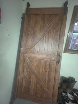 Sliding wood door