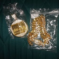 Gold Plated Jesus Pendant 