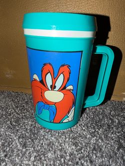 Super Thermo Warner Bros. Looney Tunes Yosemite Sam Character Cup 1994 Vintage