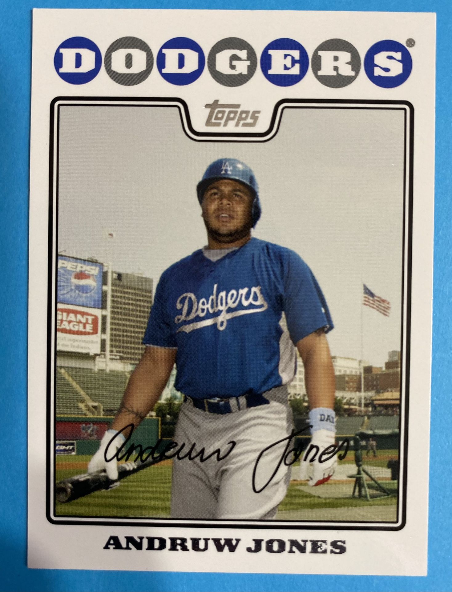 Andruw Jones 2008 Topps LA Dodgers Card•