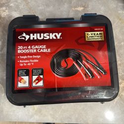 Husky 20ft 4 Gauge Booster Cable
