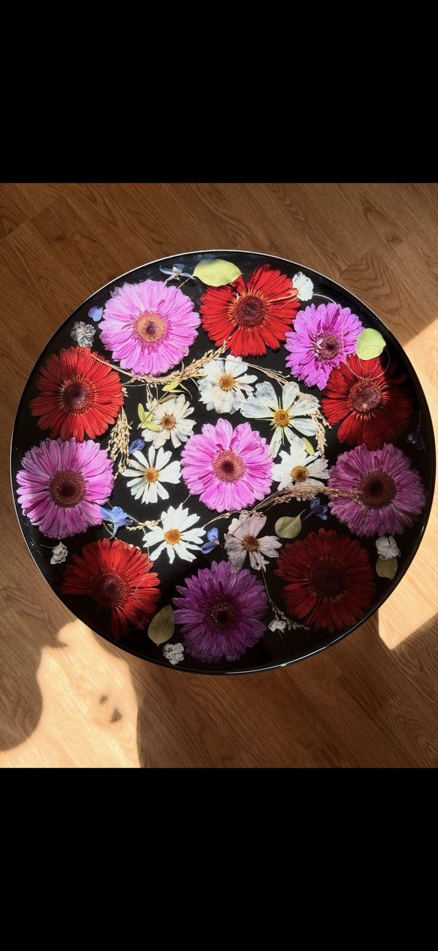 Real Dried Flower Side table
