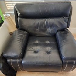 Electric leather recliner big chair