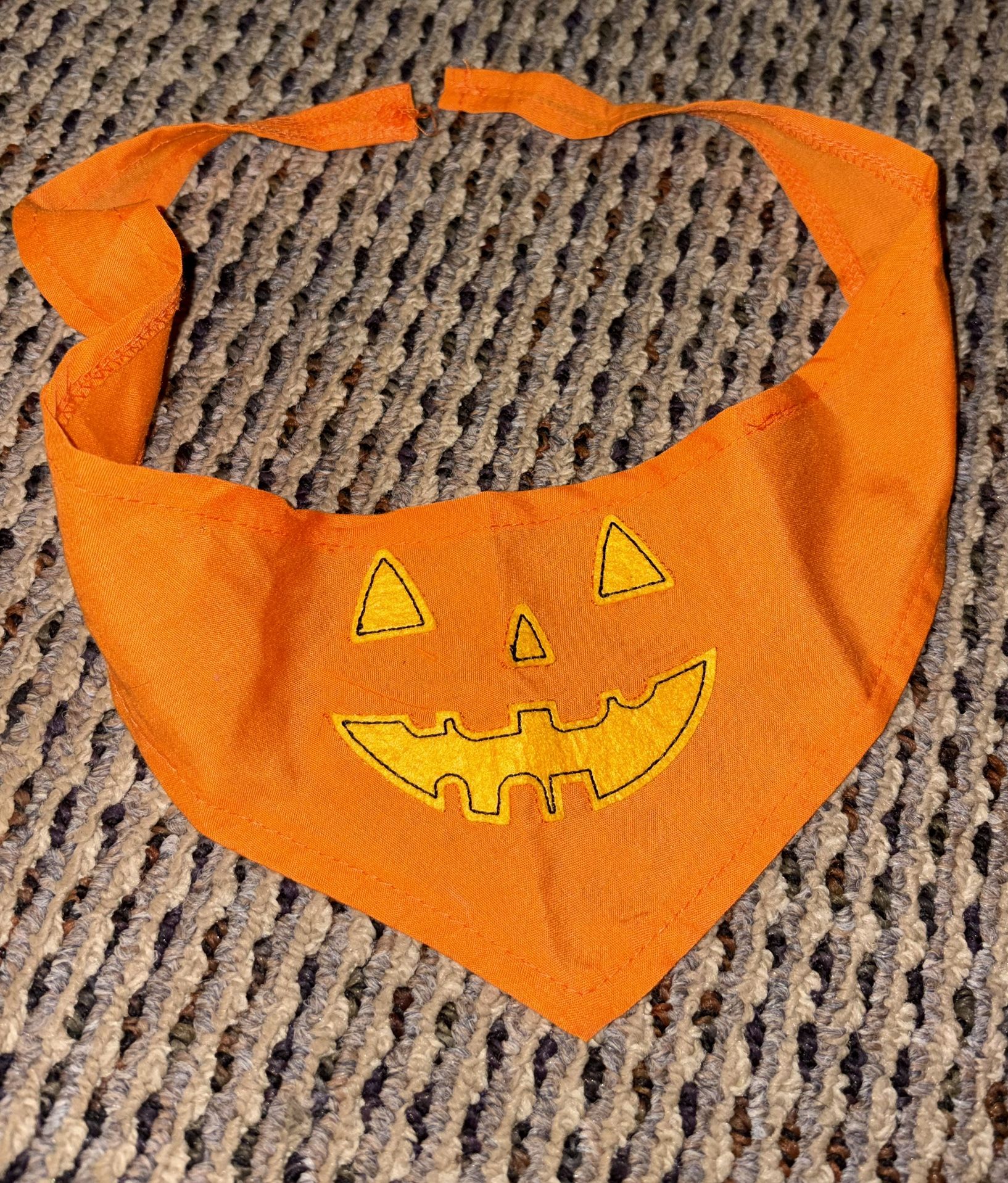 Pet Clothes Halloween Bandanna Size S