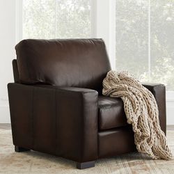 Pottery Barn Turner Armchair and Ottoman