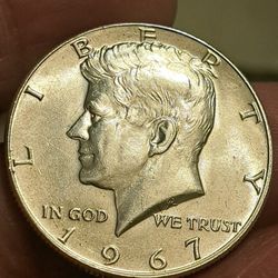 50 cent 1967 silver coin 
