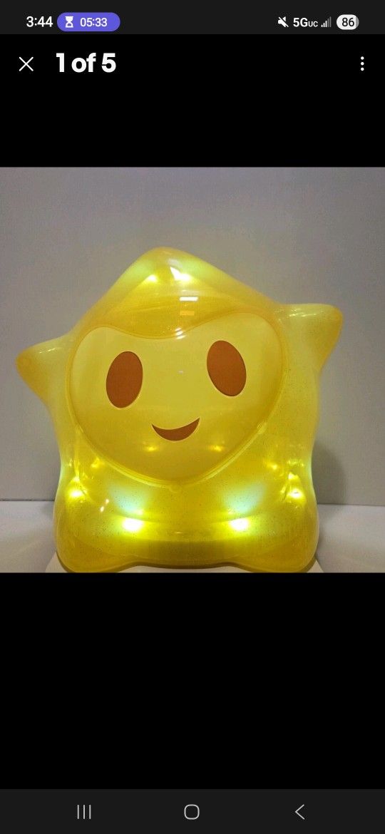 AMC Exclusive 2023 Disney Movie WISH Star Light-Up Popcorn Bucket