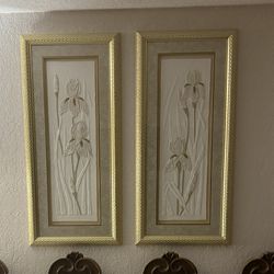 Set Of Two Iris Pictures 