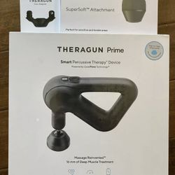 Brand New Theragun Prime Massage Gun With Extra Accessories 