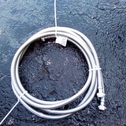Two 8' Foot Stainless Steel Braided Washing Machine Hoses $20  