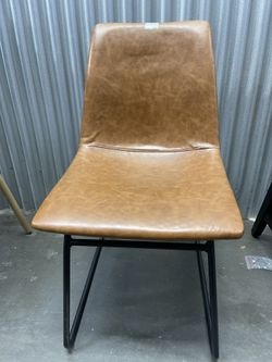 Project 62 bowden faux leather outlet and metal dining chair caramel