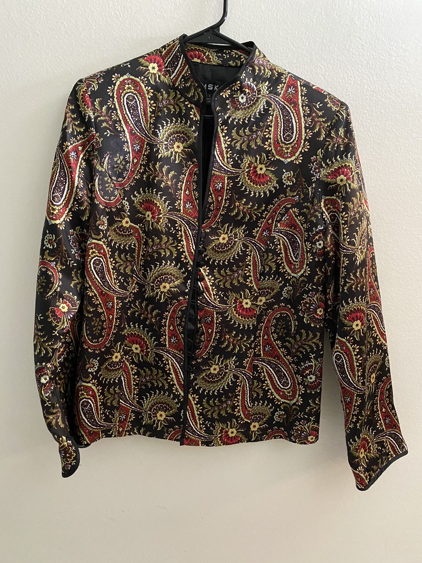 MSK Silky Paisley printed Jacket