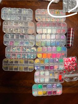 Nail charms and nail decals for ecapulation