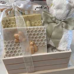 Gift box full of handmade soaps