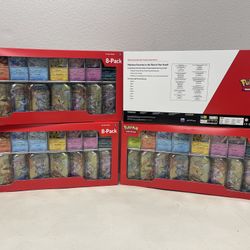 Pokémon Prismatic Evolutions 8 Mini-Tins With Promo Cards