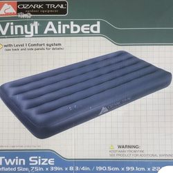 LIKE NEW - Ozone Trail Vinyl Airbed (No Box) pump sold separately 