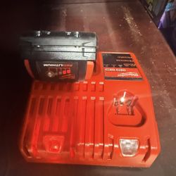 Milwakee Battery And Charger 