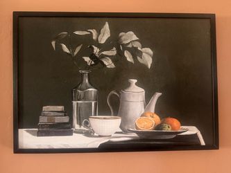 Framed Still Life Canvas Wall Art