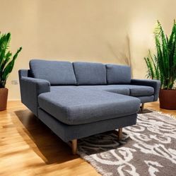 Reversible West Elm Navy Blue Couch 🛻Delivery Available🛻