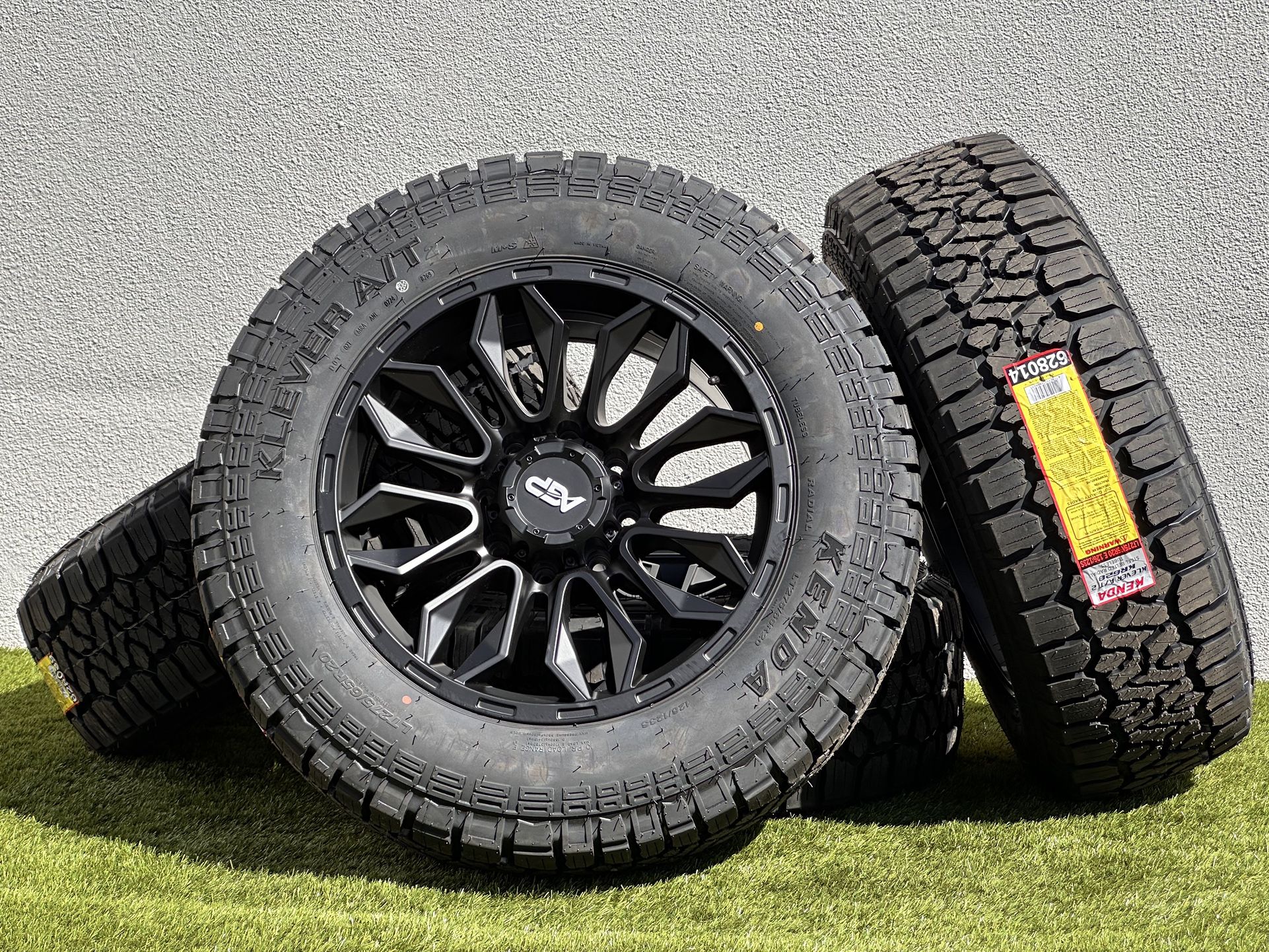2024 NEW 20” Chevy Silverado 2500 Wheels 8x180 Rims Chevy GMC Sierra 3500 Kenda Tires A/T 275/65R20
