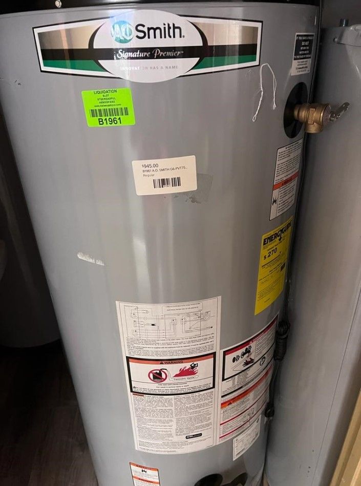 A.O. SMITH G6-PVT7576NV 75-Gallon Water Heater