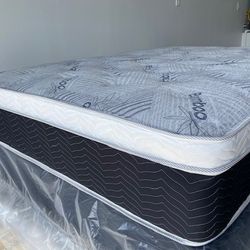 Full Euro Bamboo Orthopedic Pillow Top!•••