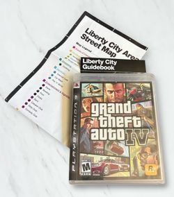 Grand Theft Auto IV PS3 PlayStation 3- Complete CIB (With Map & Manual)