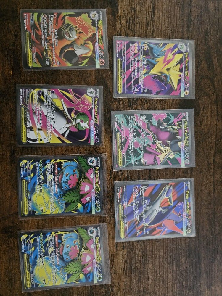 Pokemon Cards - Mega Evolution- Full Art EX's