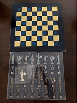 Hand crafted chess set