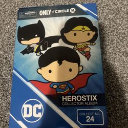 Herostix DC & Marvel Collectible Figures – Complete Set of 24 Characters & Symbols – Circle K Exclusive