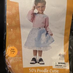 Poodle Skirt Halloween Girls 50’s Poodle Skirt Costume 
