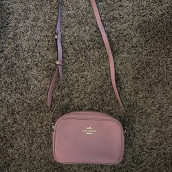 Coach Pink Leather Crossbody Bag – Adjustable Strap