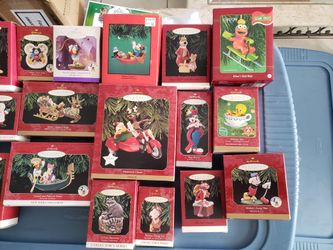 Hallmark Keepsake Christmas Ornaments, One Carlton, One Enesco.
