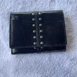 MICHAEL KORS patent Leather Studded Wallet
