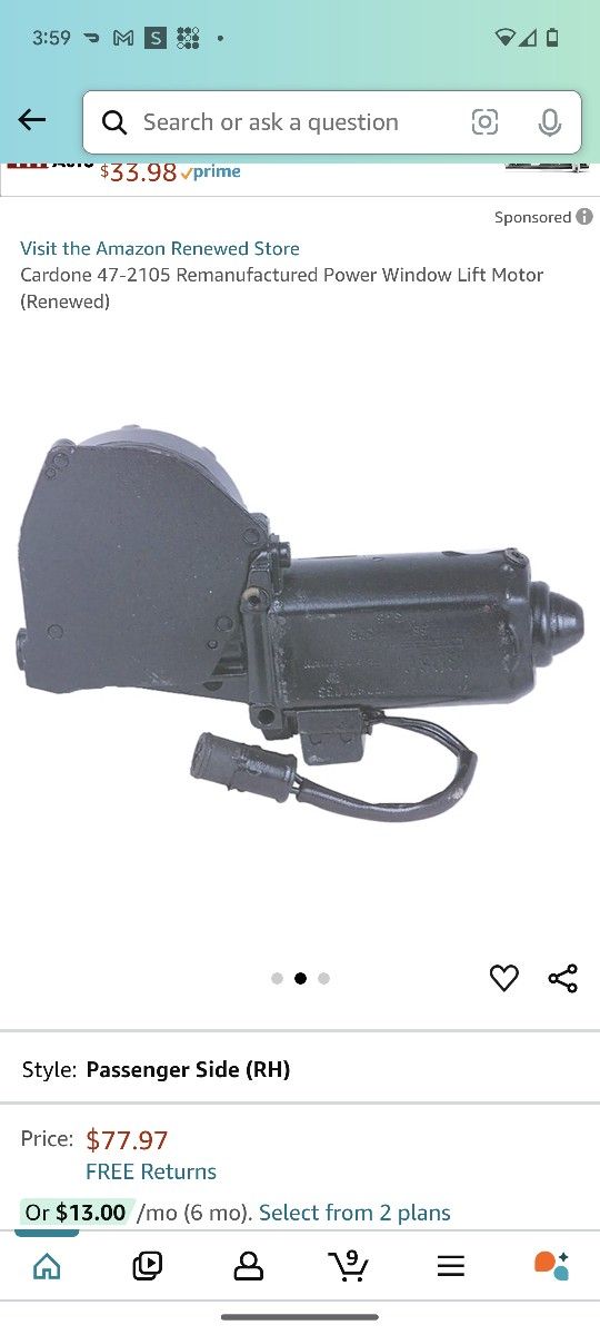 Window Lift Motor For BMW