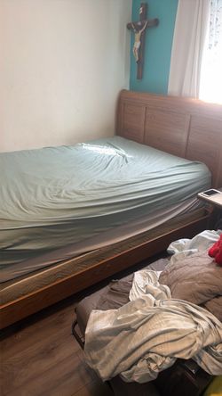 Bed 🛌 frame with mattress  and box spring