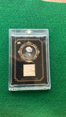 Relic Card Martin Van Buren