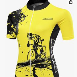 Womens Cycling Jersey Aogda Short Sleeve 3D Silicon Padded Girls Bicycle Shorts Outdoor Sport Bike Cycle Clothing/Shirt D914
