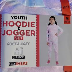 Girl's Hoodie & Jogger Cozy Lounge 2 Piece Set

