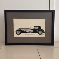 Original Painting Of Bugatti Royal Coupe By Karlie